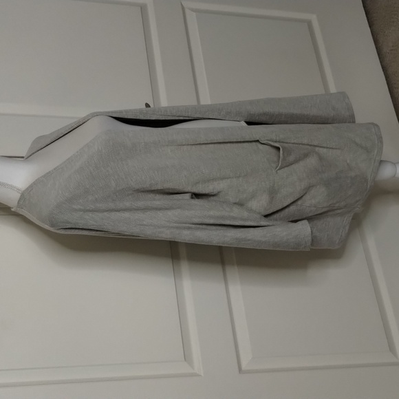 Donni open cardigan OSFA taupe beige ribbed lightweight with pockets Donni - Picture 5 of 11